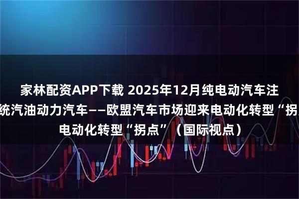 家林配资APP下载 2025年12月纯电动汽车注册量首次超过传统汽油动力汽车——欧盟汽车市场迎来电动化转型“拐点”（国际视点）