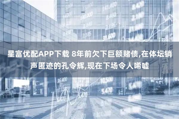 星富优配APP下载 8年前欠下巨额赌债,在体坛销声匿迹的孔令辉,现在下场令人唏嘘